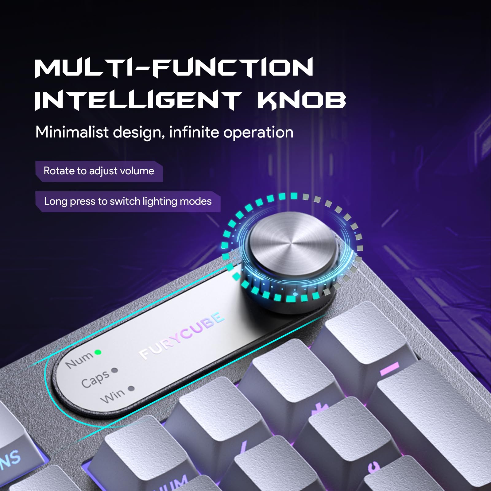 FURYCUBE Gaming Keyboard IP98-Gradient Gray : Amazon.ca: Electronics
